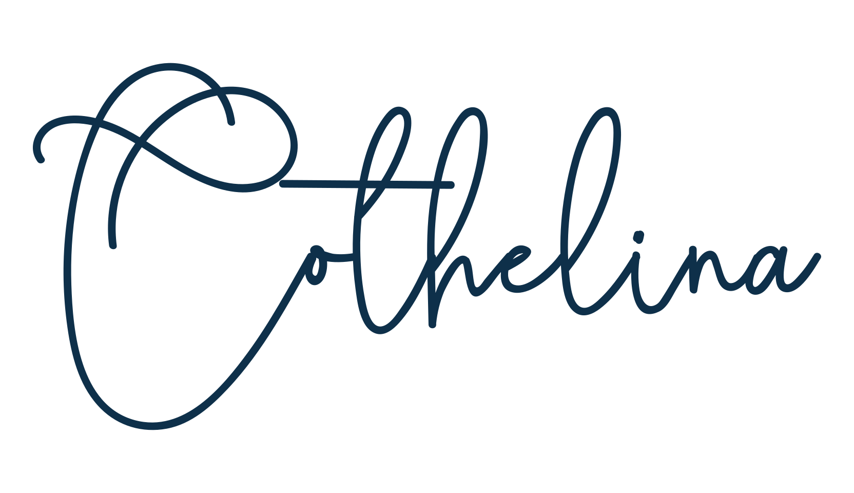Cothelina, handwriting font preview