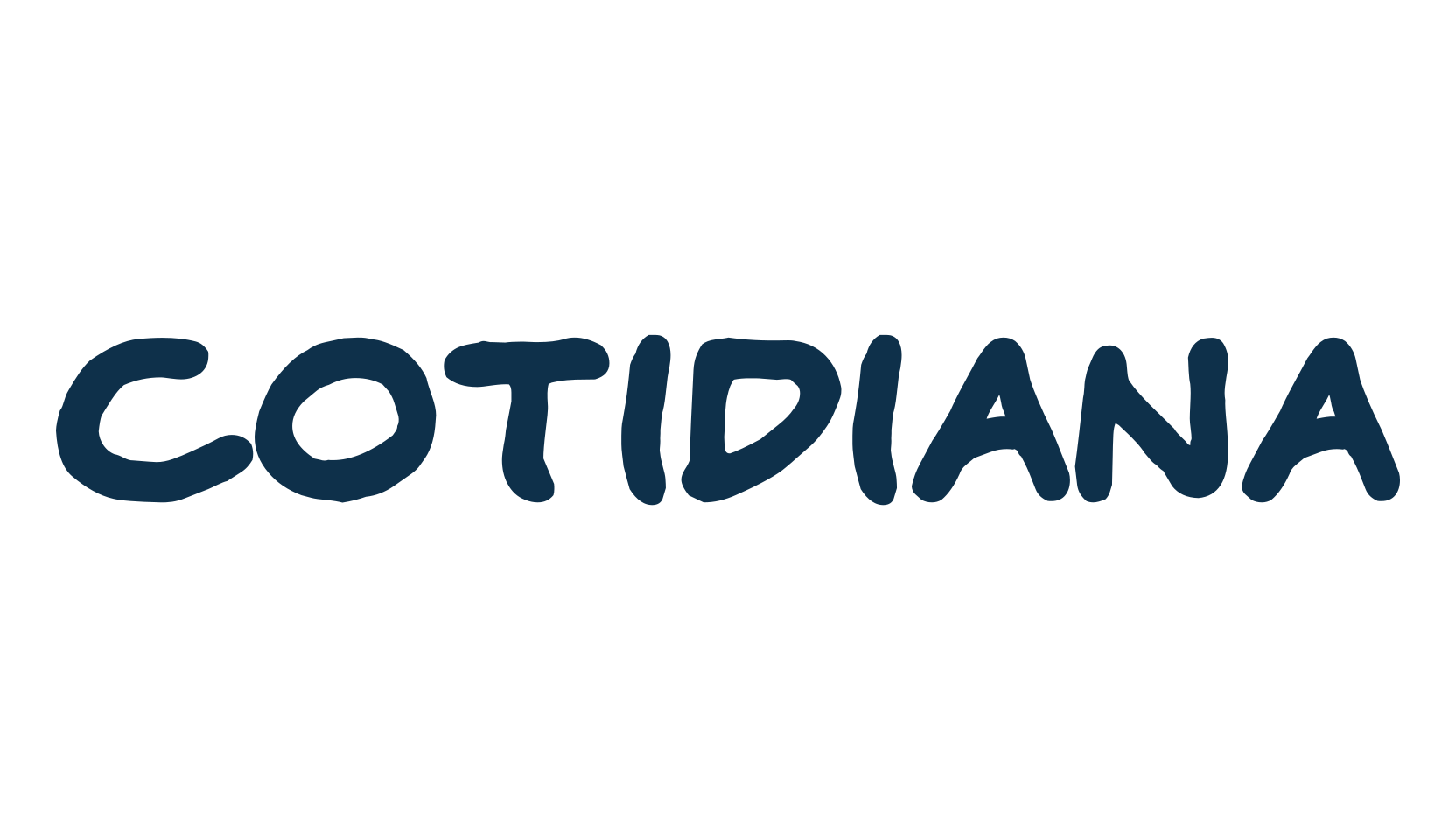 Cotidiana, cartoon font preview