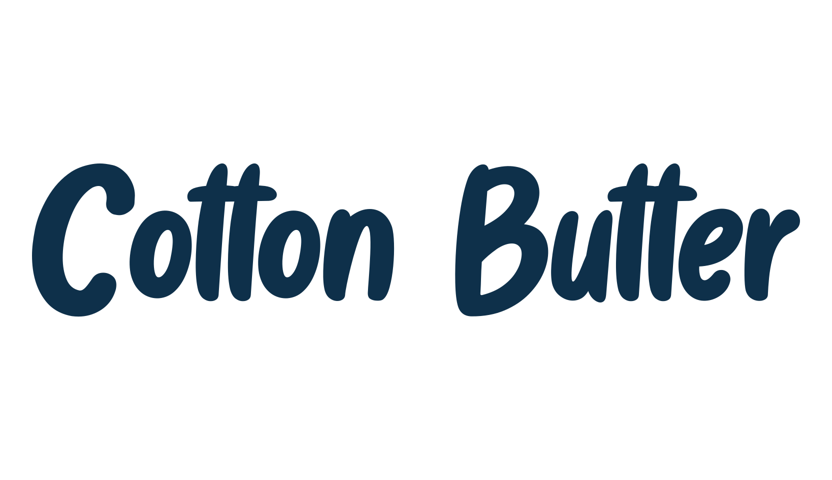 Cotton Butter, fancy cartoon decorative font preview