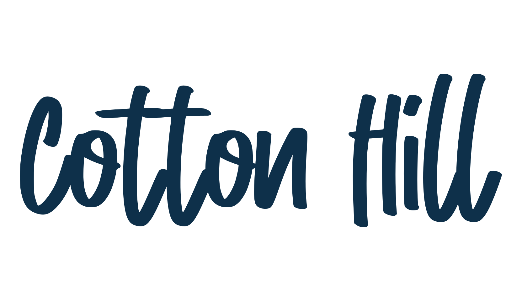 Cotton Hill, script handwritten fancy decorative calligraphy font preview