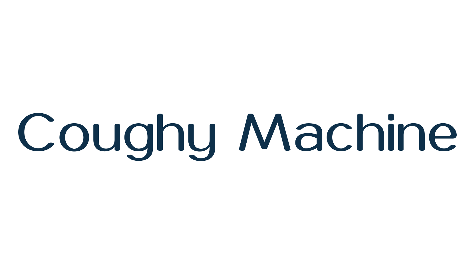 Coughy Machine, basic sans serif font preview