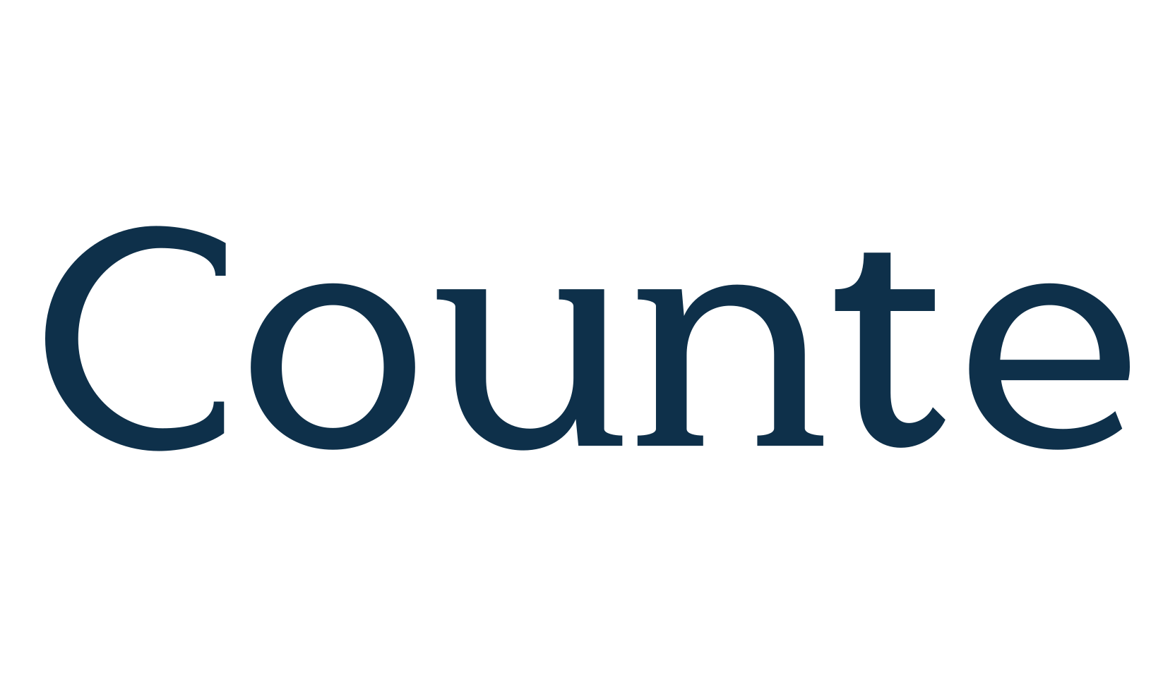 Counte, basic serif font preview