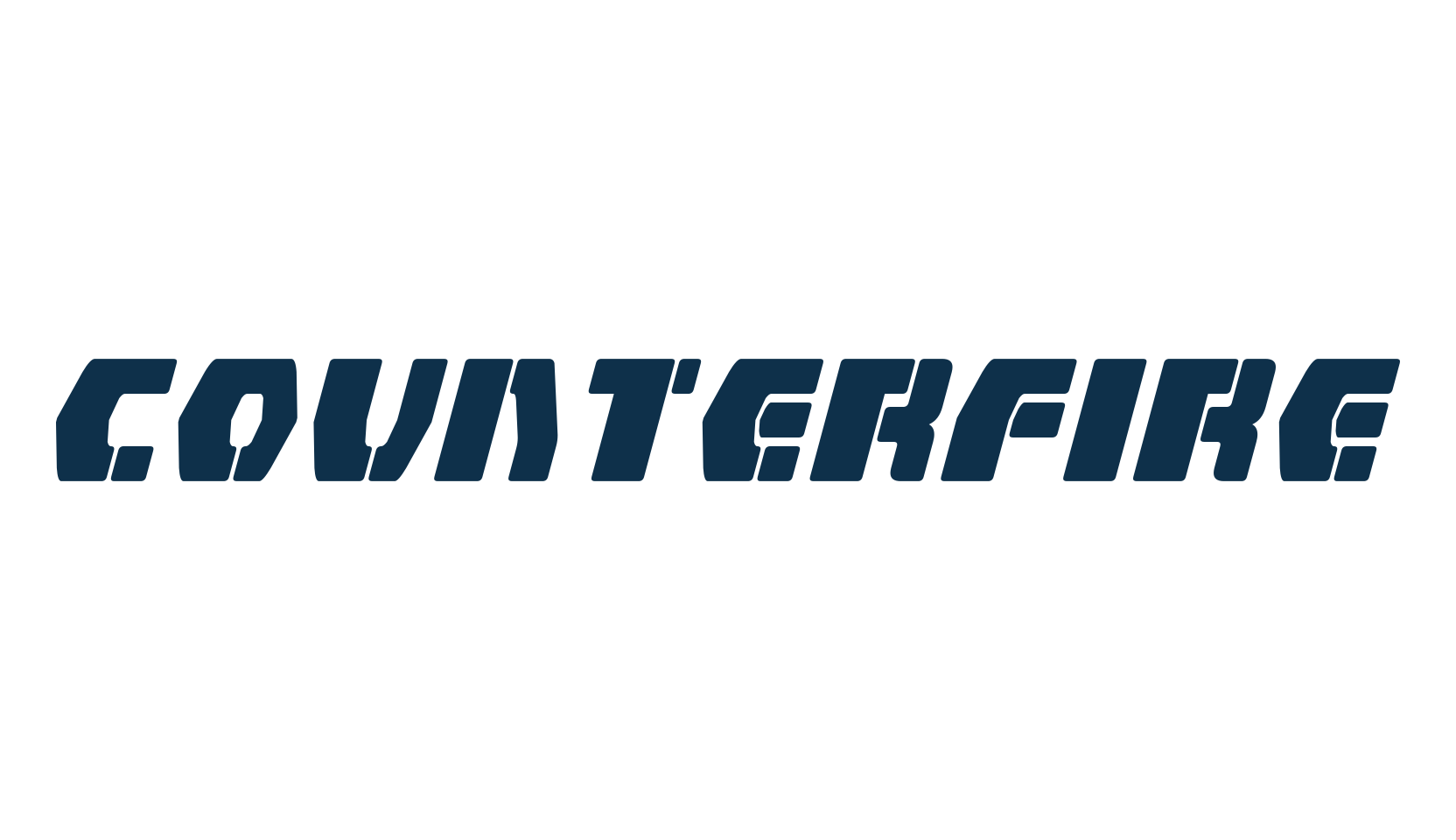 Counterfire, sci-fi font preview