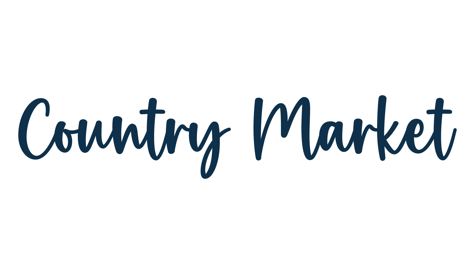 Country Market, script handwritten fancy decorative calligraphy font preview
