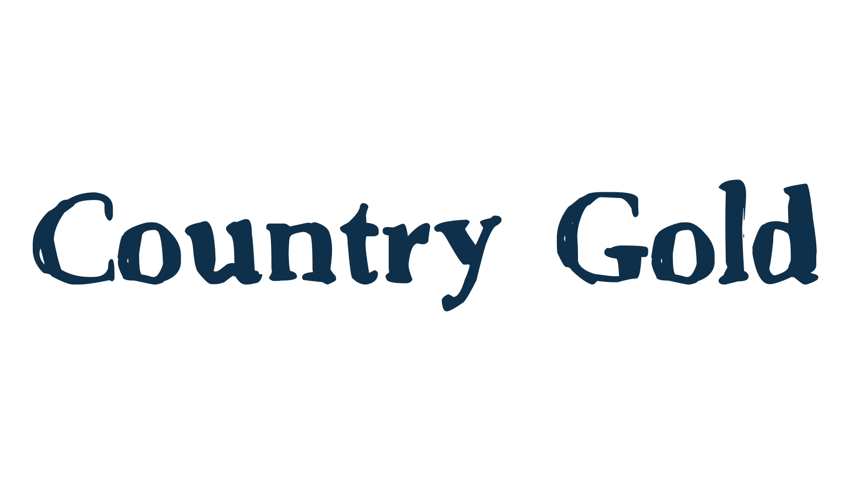 Country Gold, eroded font preview