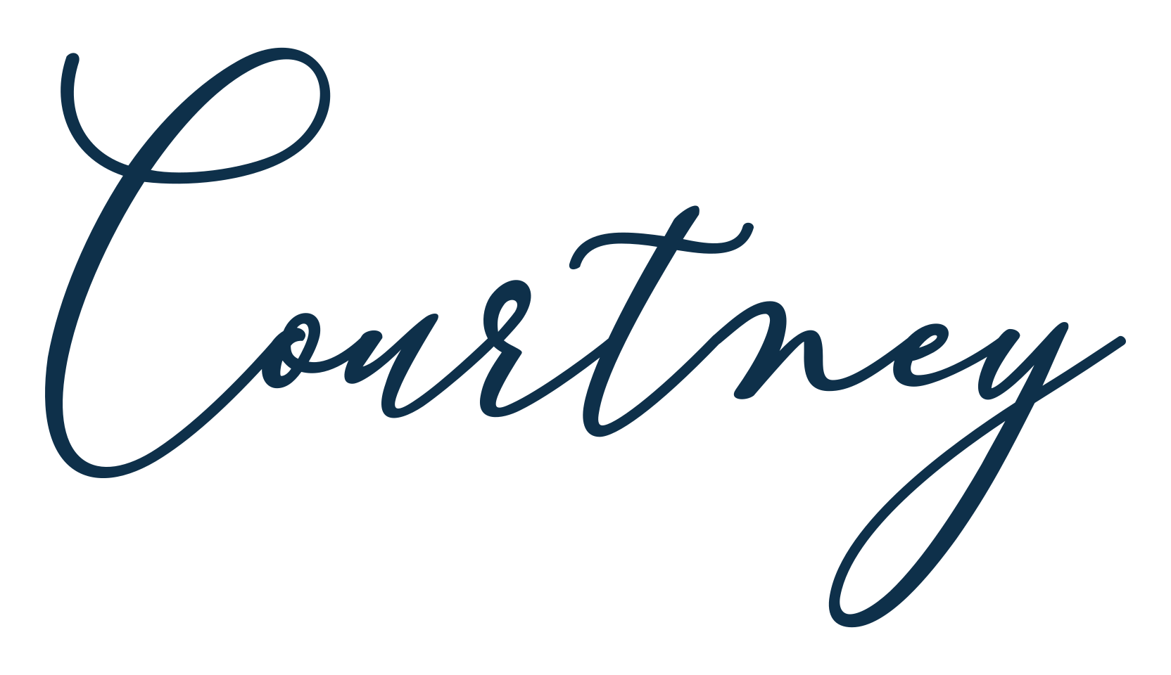 Courtney, script calligraphy fancy decorative font preview