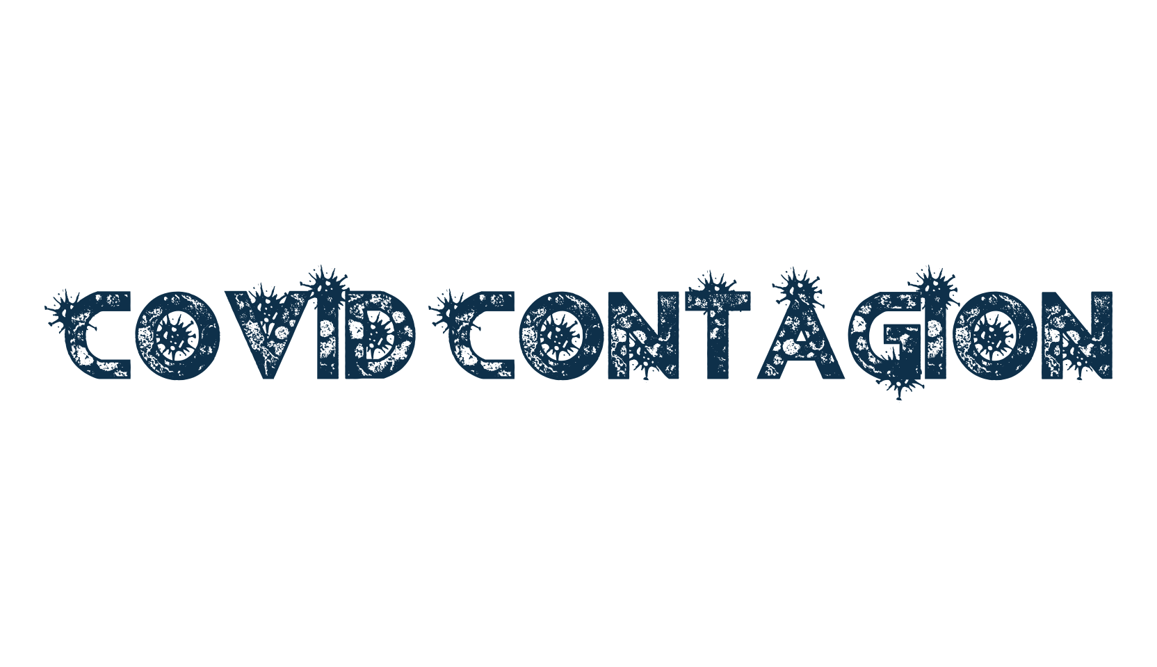 Covid Contagion, destroy font preview