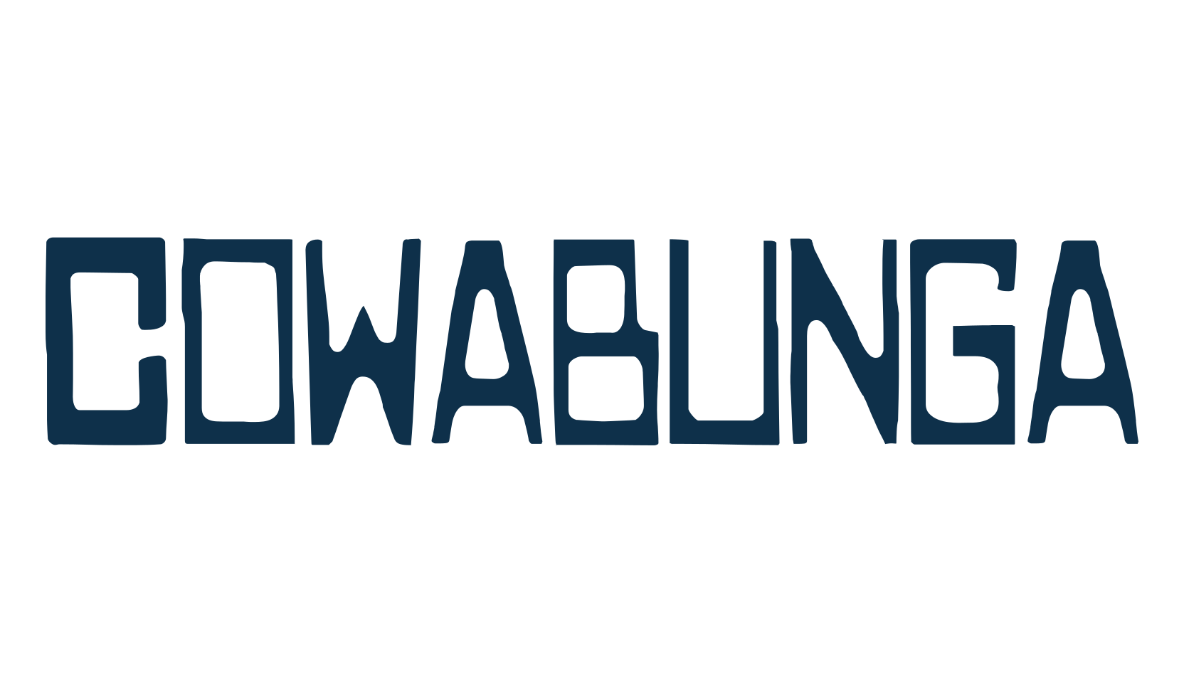 Cowabunga, fancy various decorative font preview