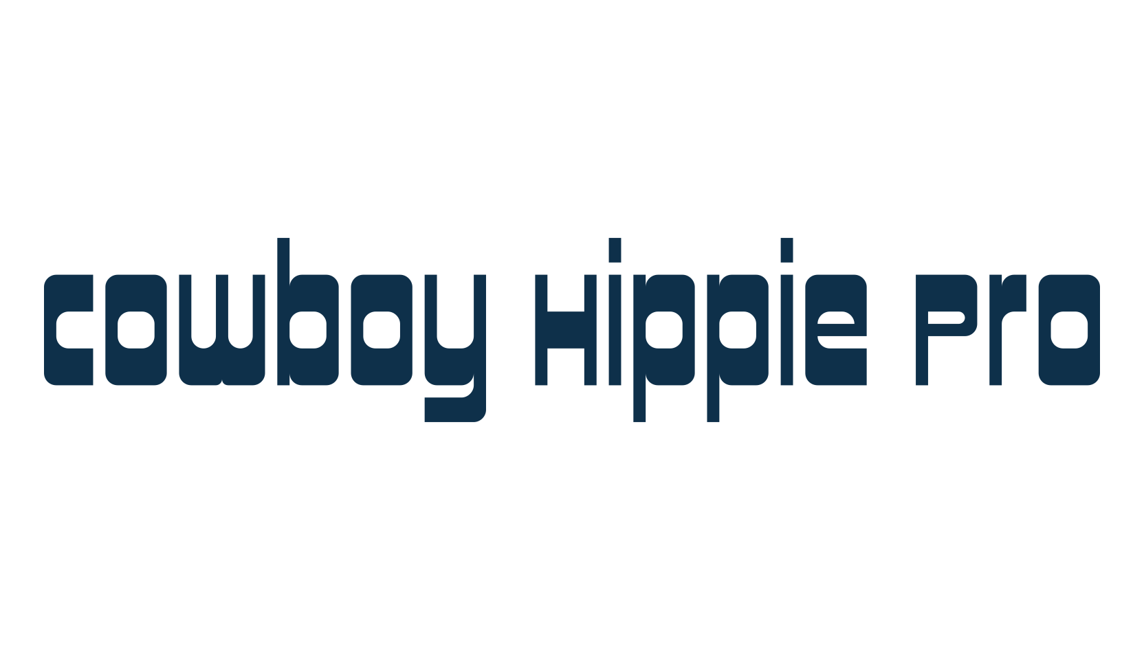 Cowboy Hippie Pro, fancy groovy decorative font preview