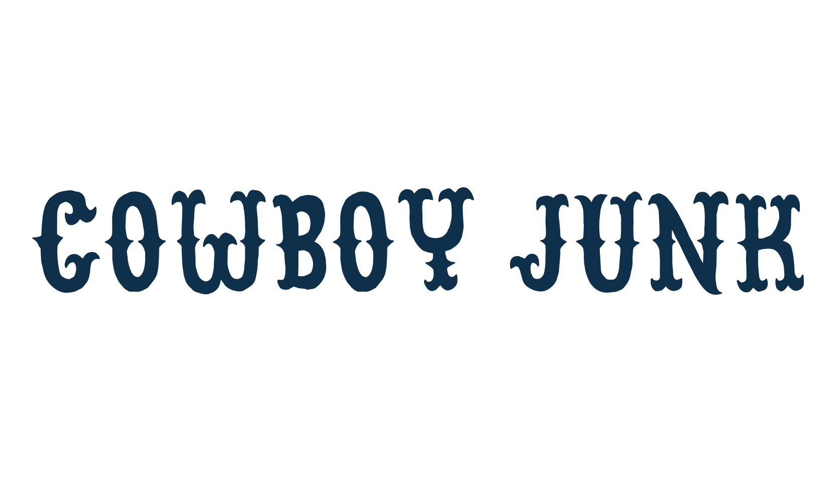 Cowboy Junk, fancy western decorative font preview