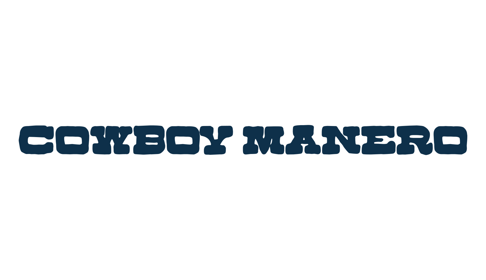 Cowboy Manero, western font preview