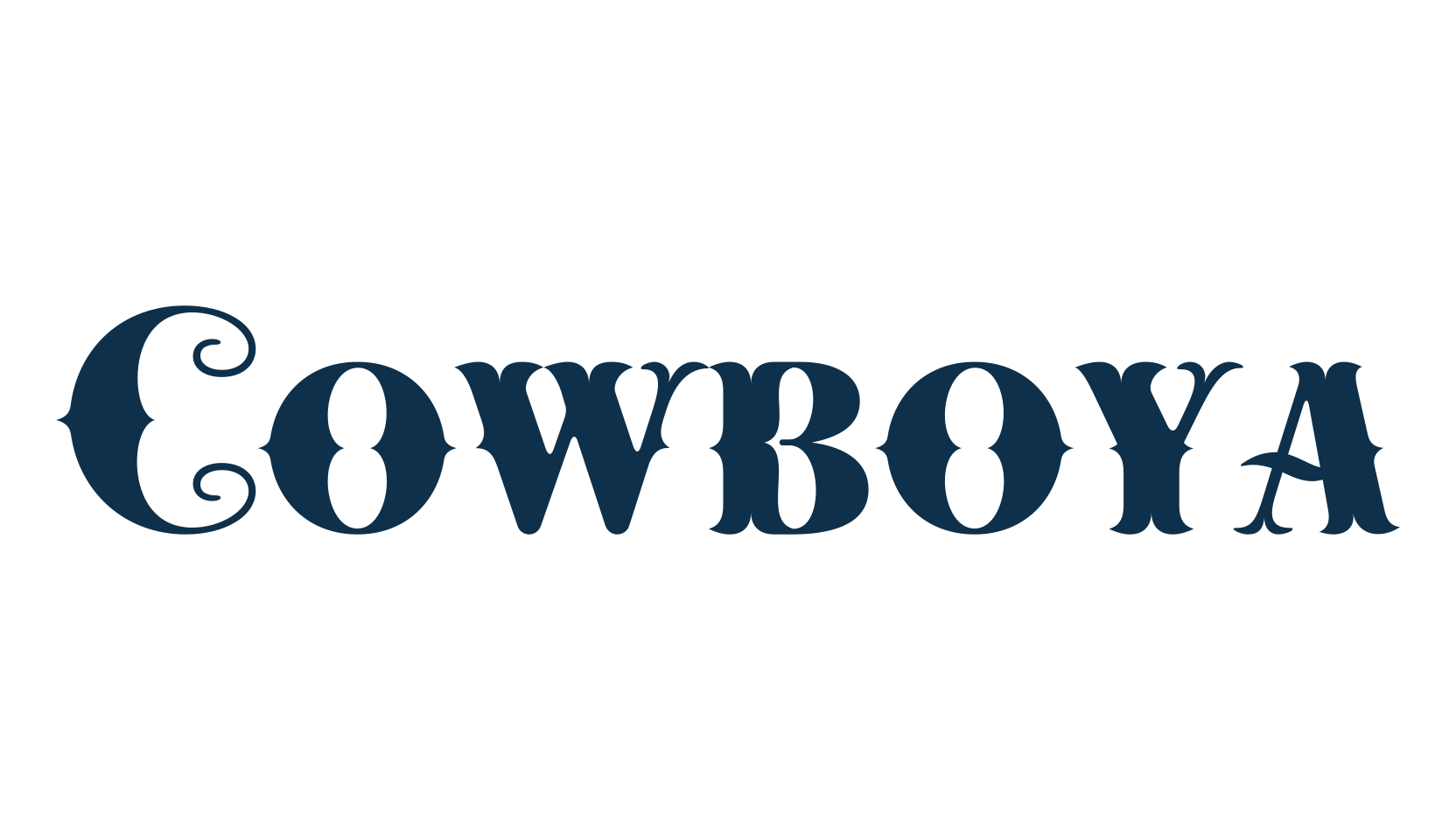 Cowboya, fancy western decorative font preview