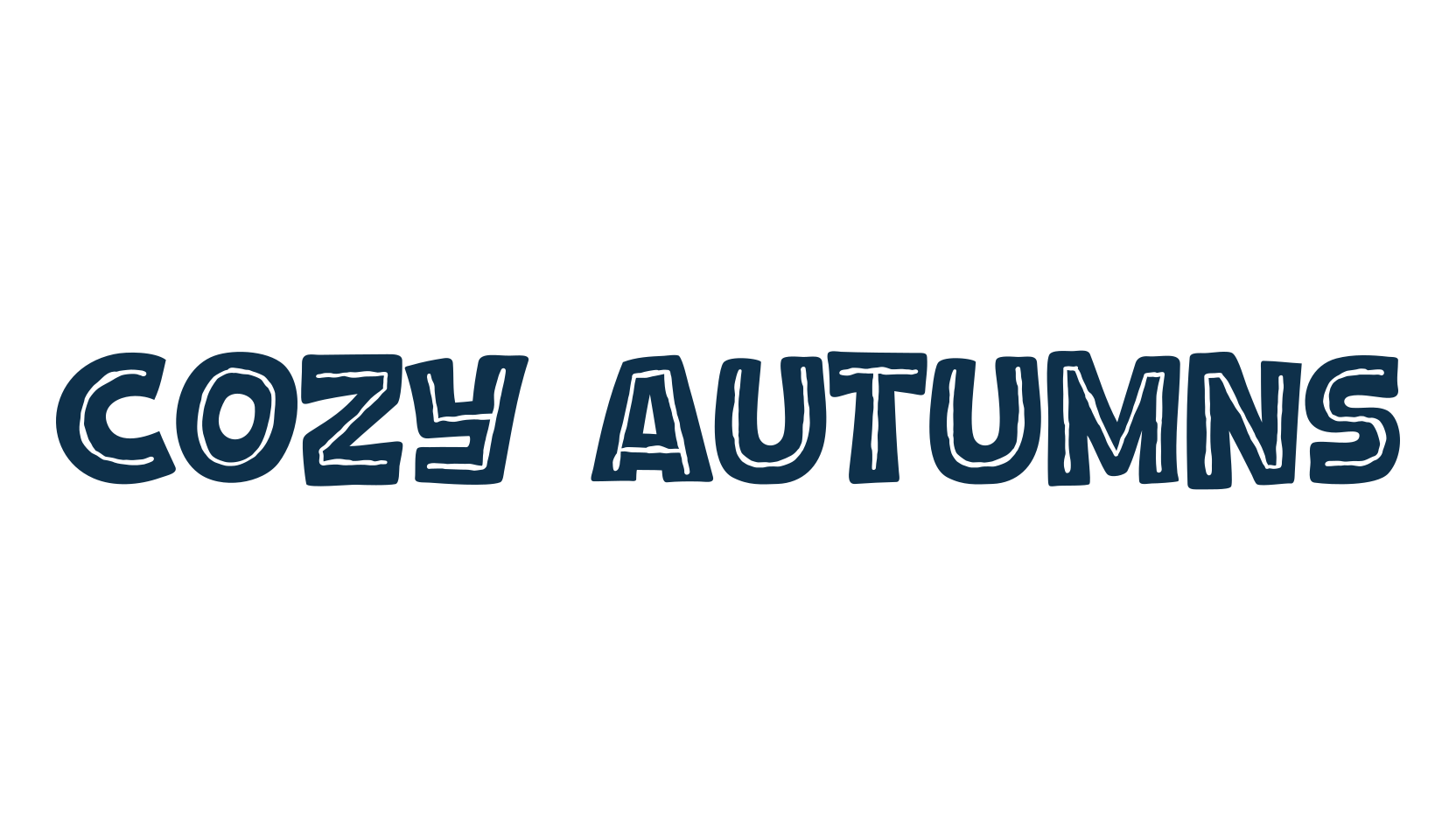 Cozy Autumns, fancy cartoon decorative font preview