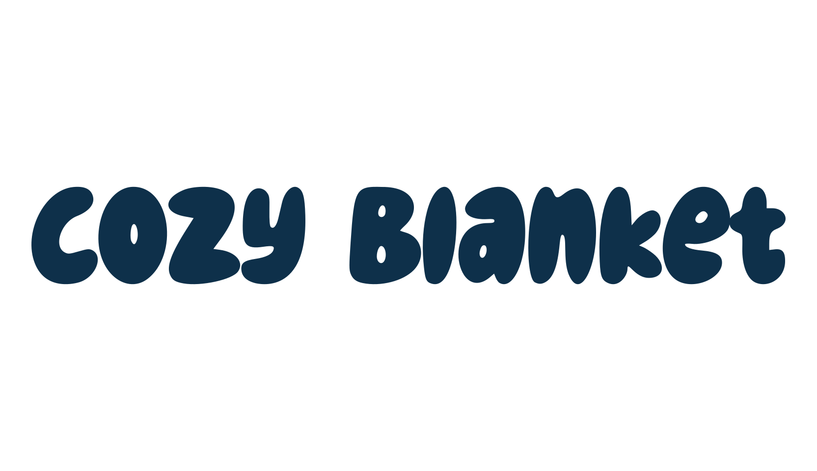 Cozy Blanket, cartoon font preview