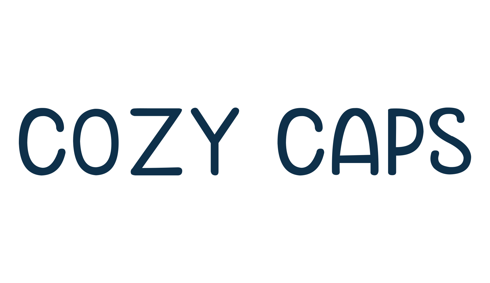 Cozy Caps, cartoon font preview