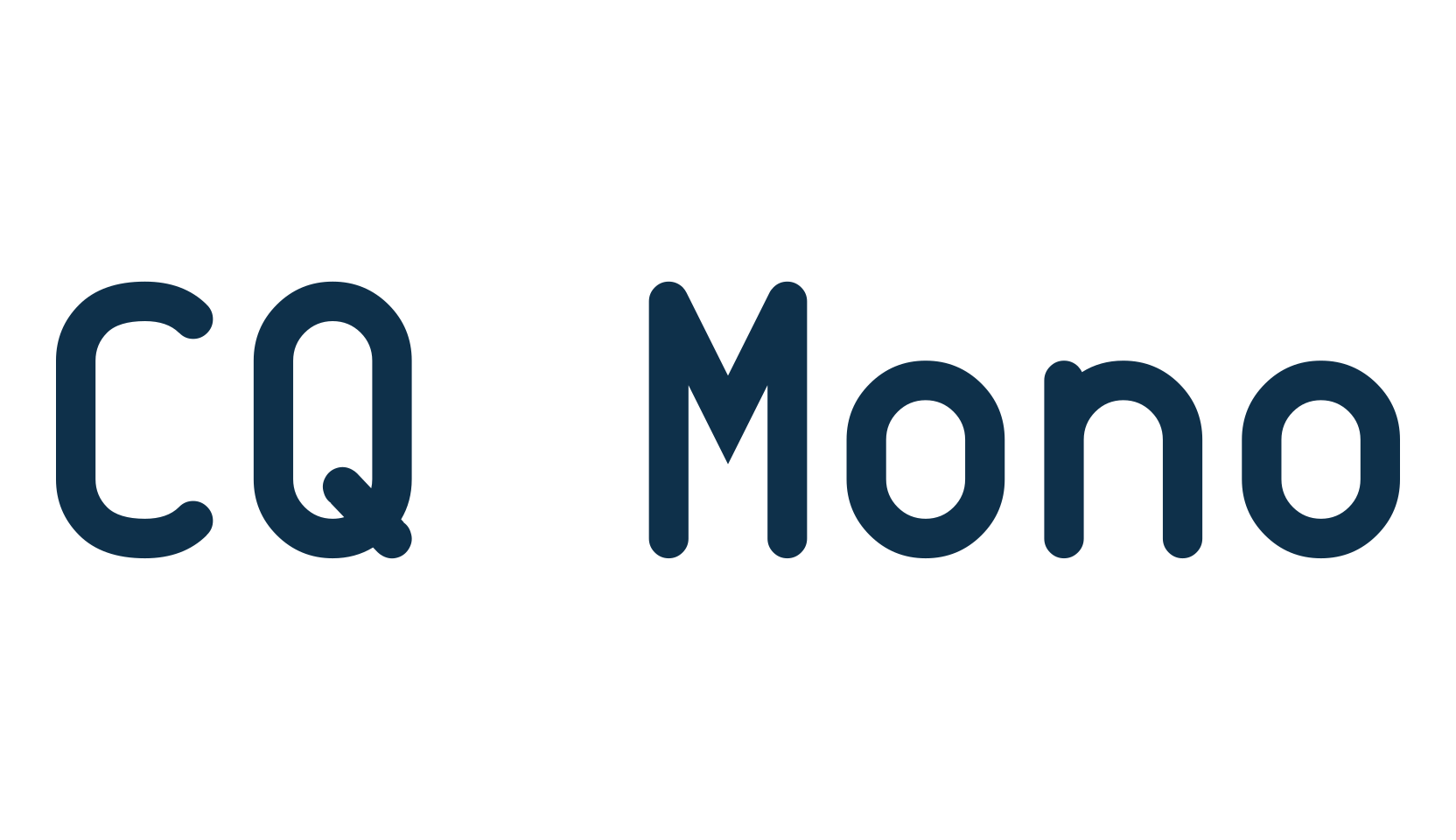 CQ Mono, fixed width font preview