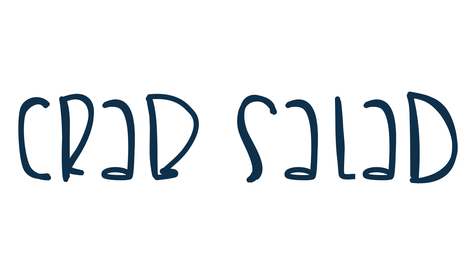 Crab Salad, handwriting font preview