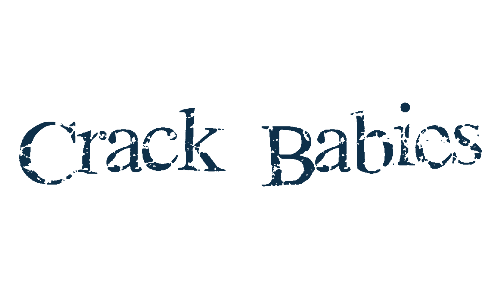 Crack Babies, fancy distorted decorative font preview