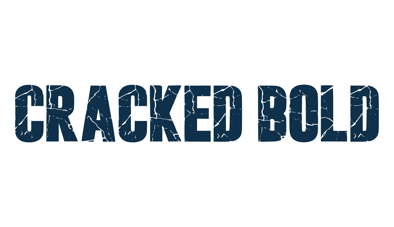 Cracked Bold, fancy destroy decorative font preview