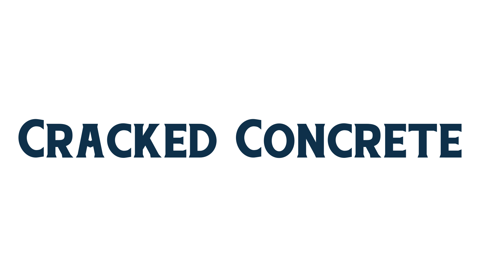 Cracked Concrete, fancy retro decorative font preview