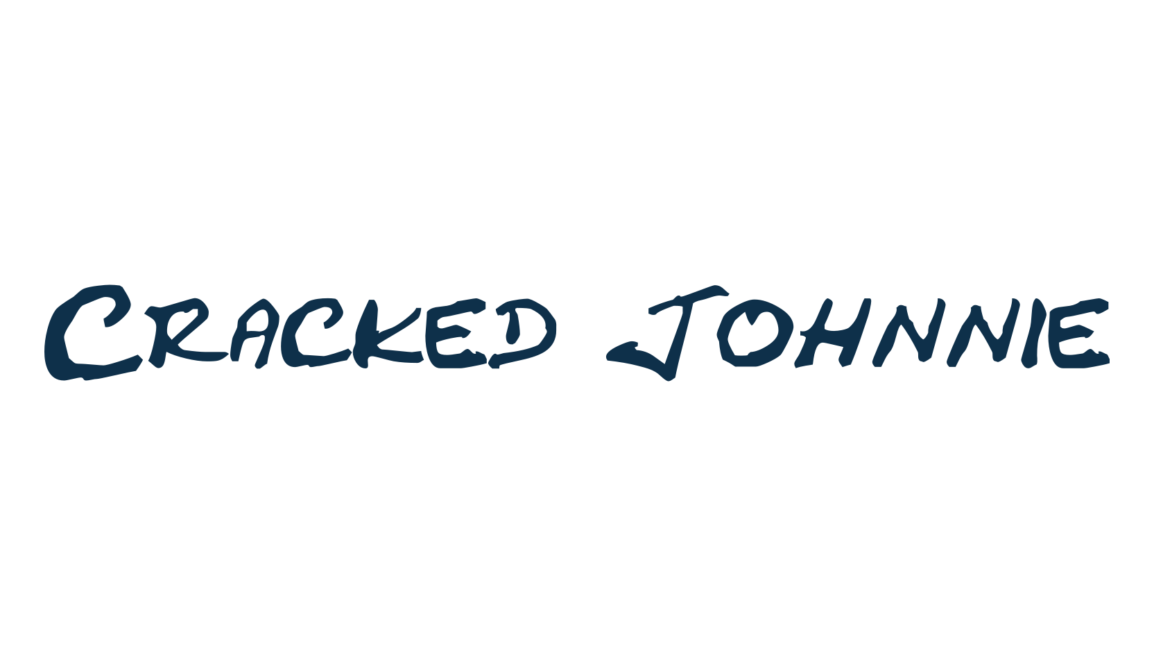 Cracked Johnnie, trash font preview