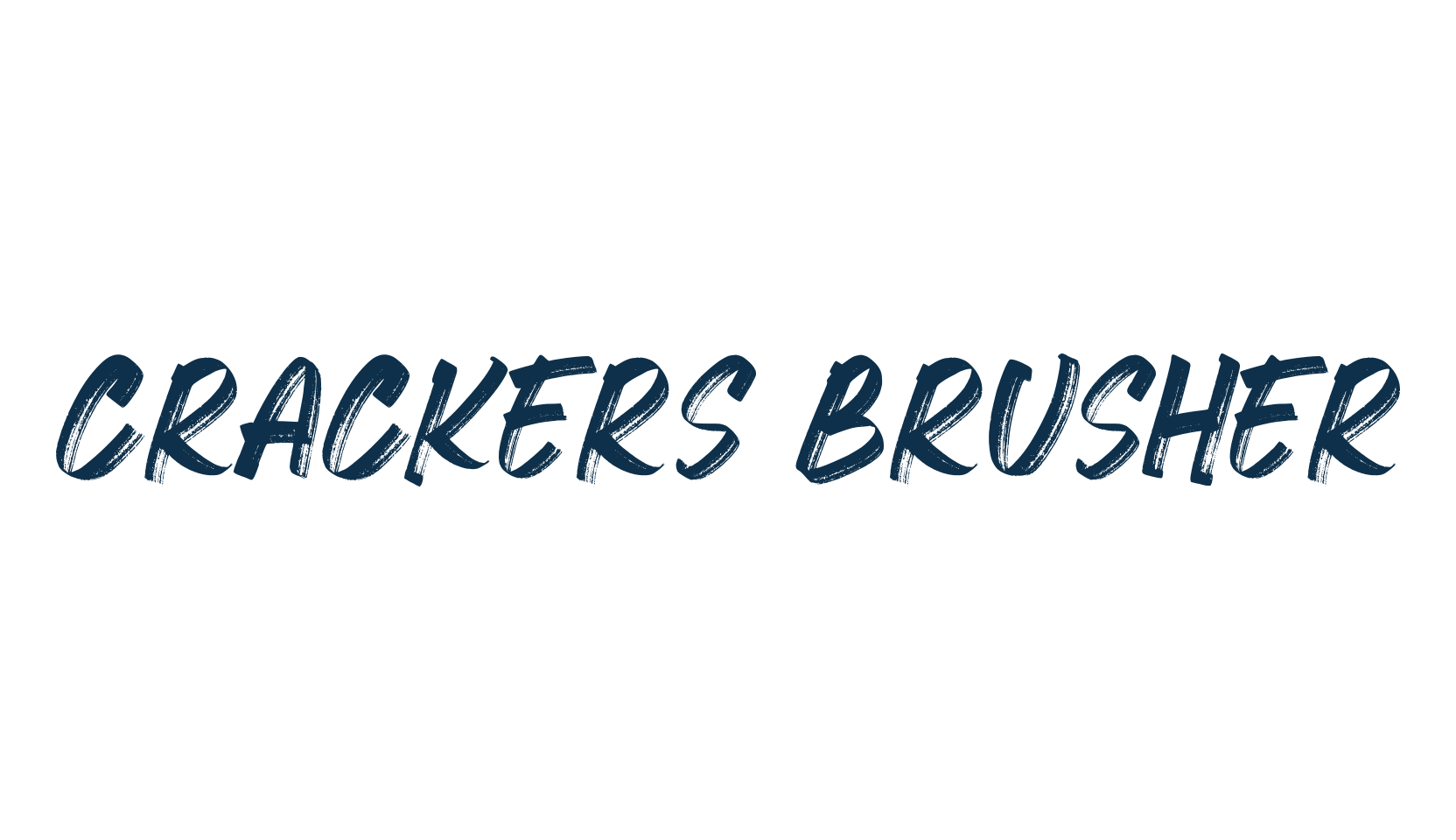 Crackers Brusher, script brush fancy decorative calligraphy font preview