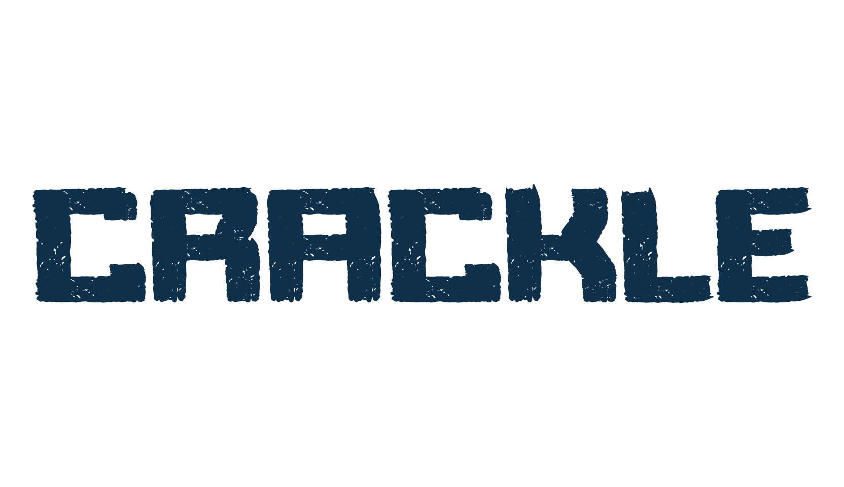 Crackle, brush font preview