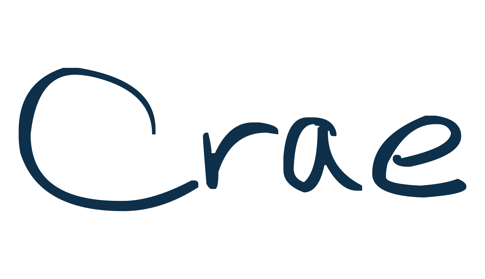 Crae, handwriting font preview