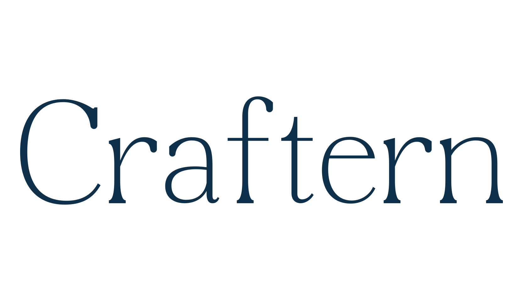 Craftern, serif font preview