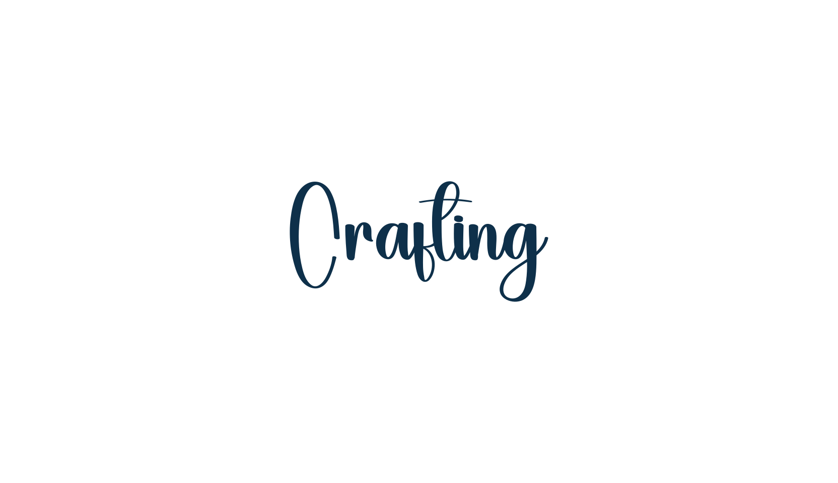 Crafting, script handwritten fancy decorative calligraphy font preview