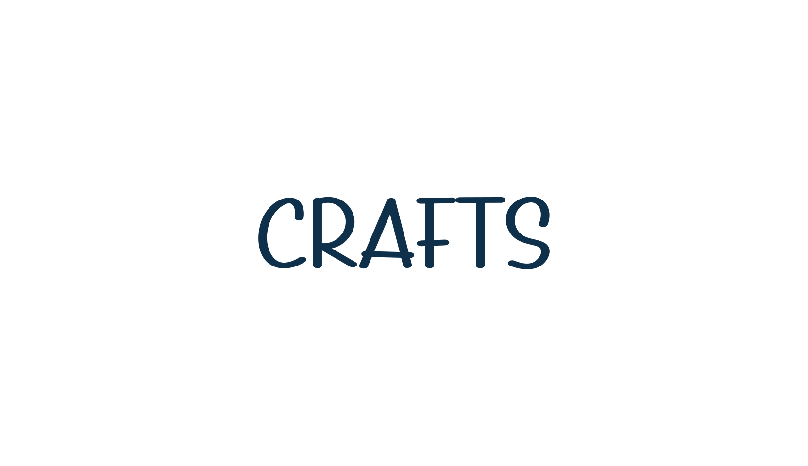 Crafts, handwriting font preview