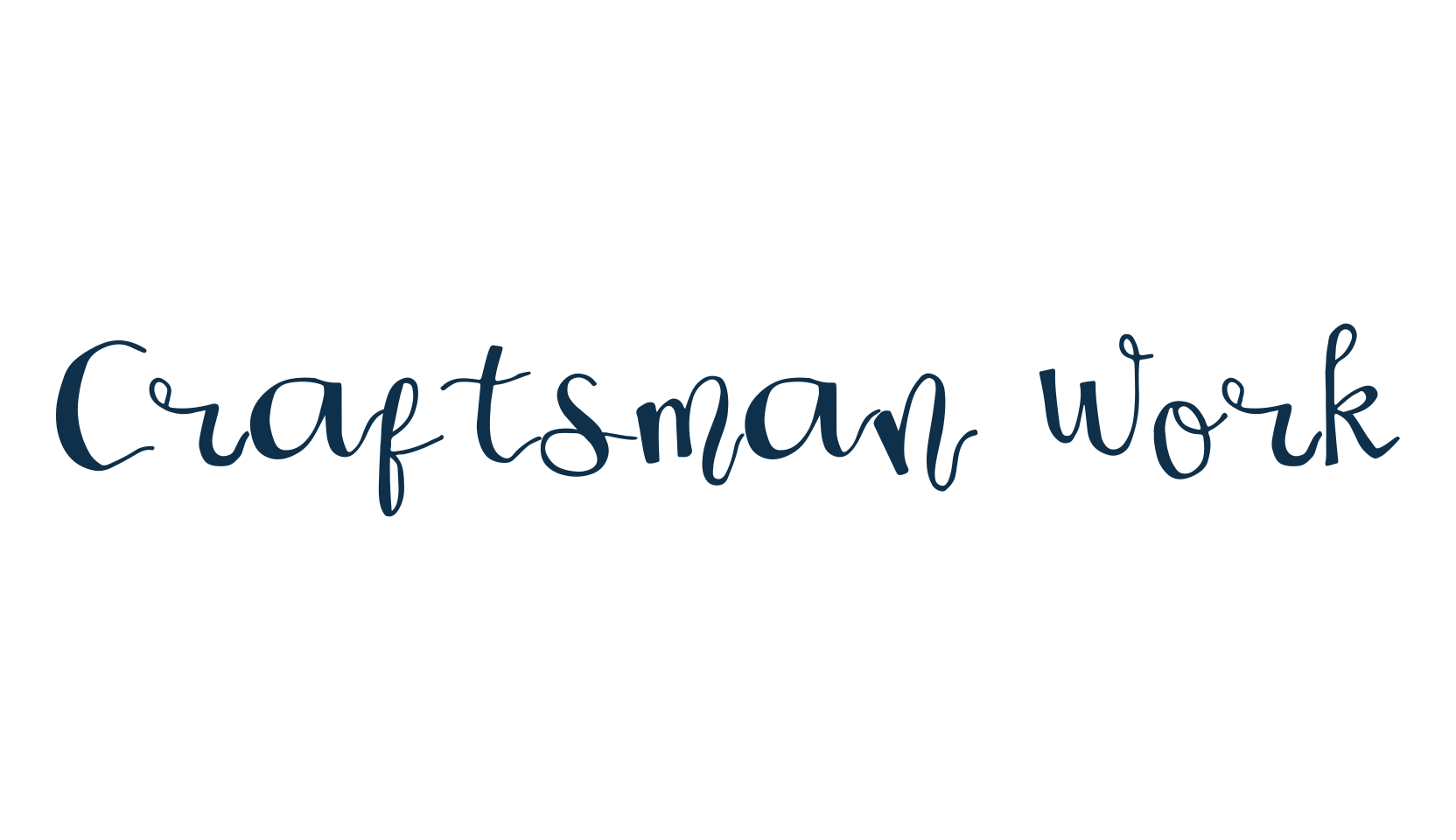 Craftsman Work, display market font preview
