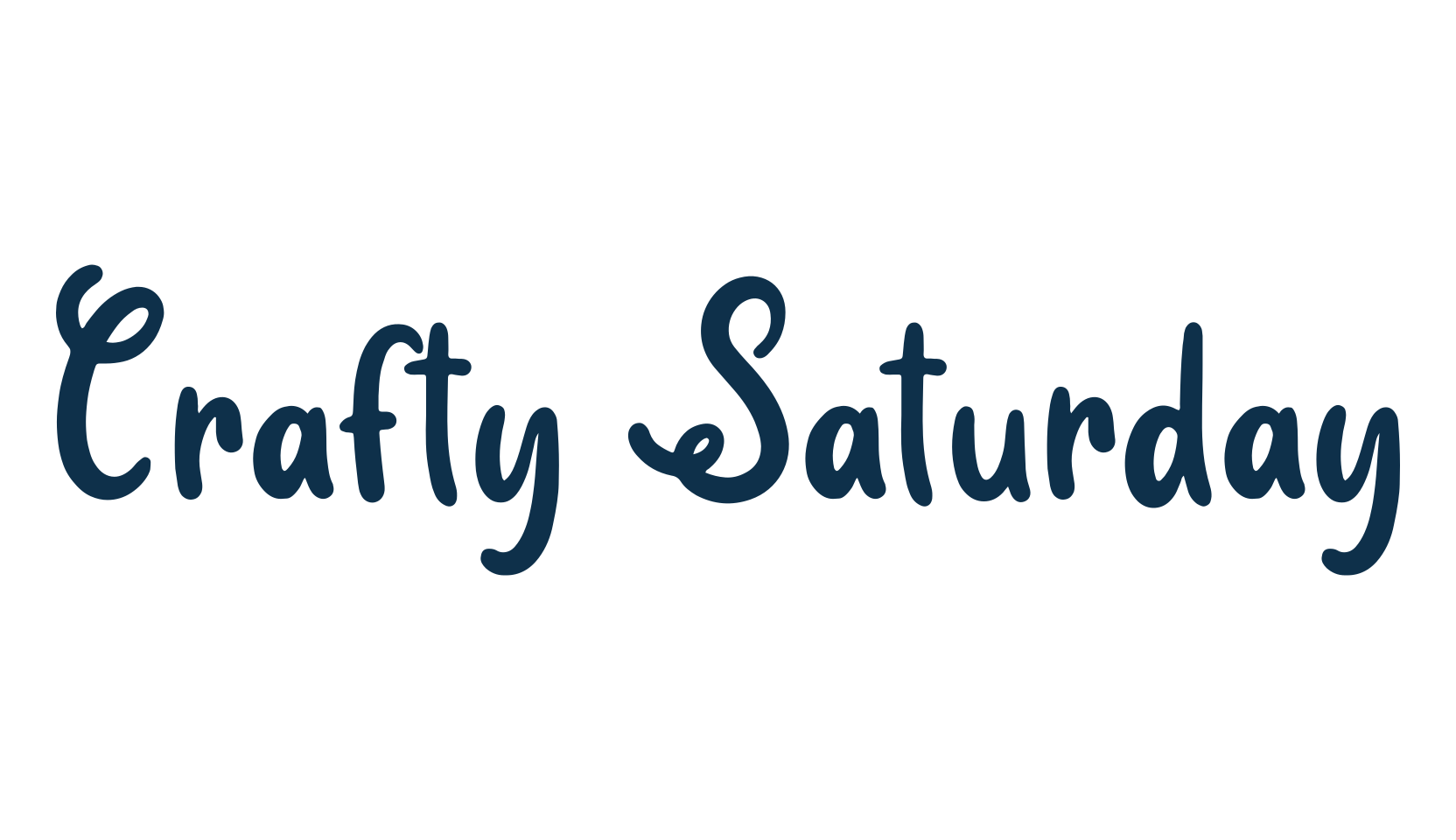 Crafty Saturday, fancy decorative font preview