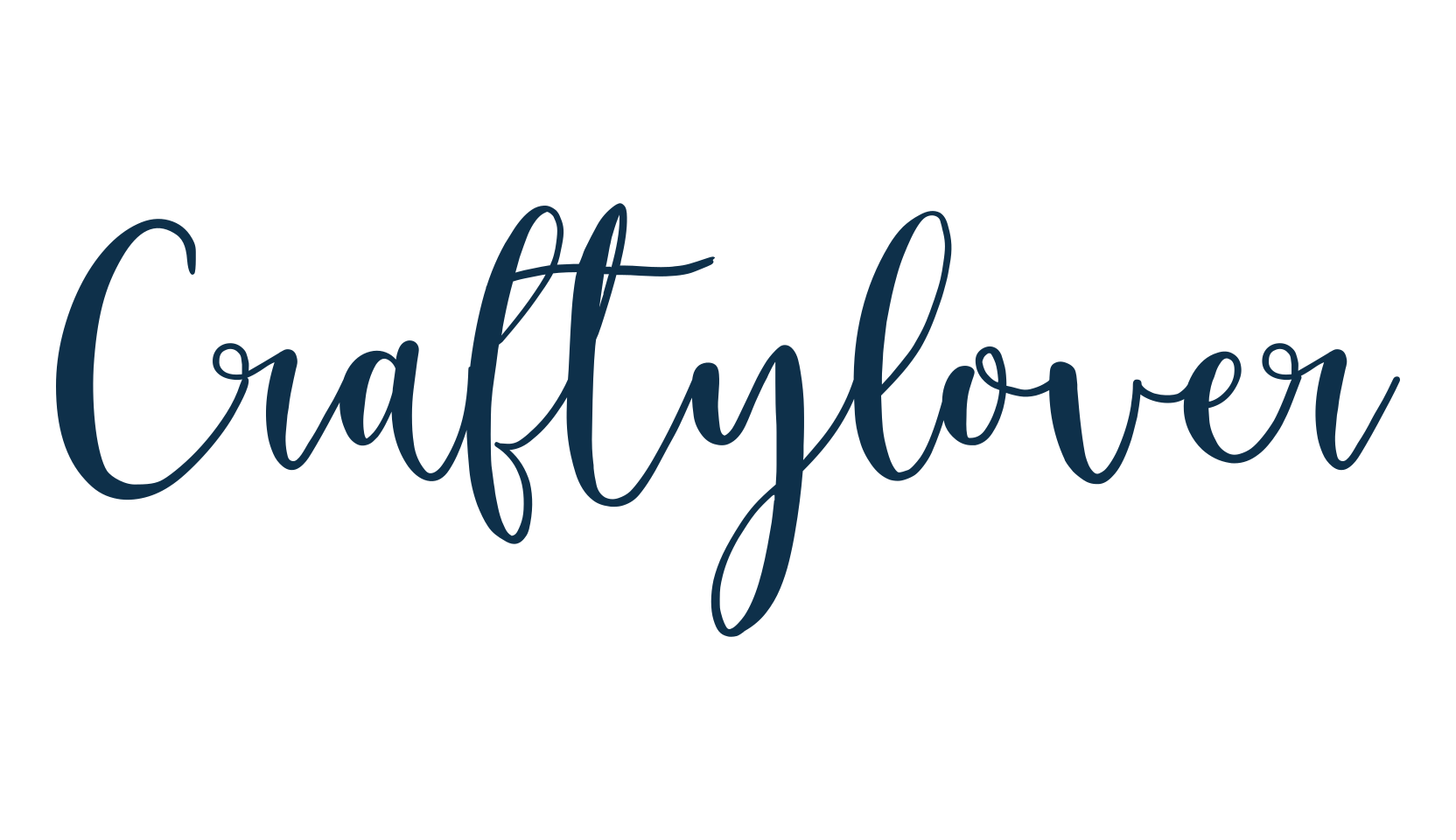 Craftylover, calligraphy font preview