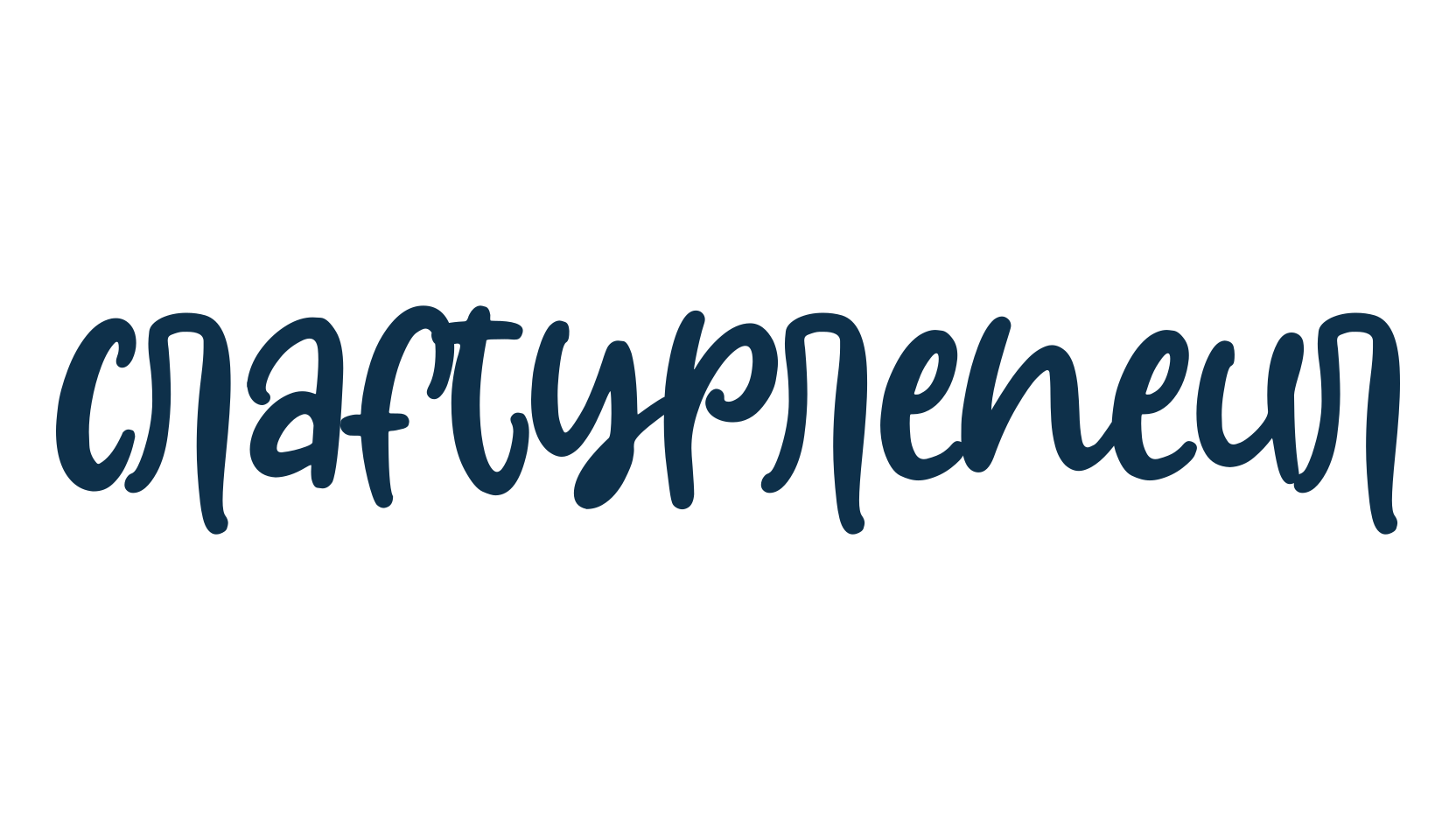 Craftypreneur, handwriting font preview