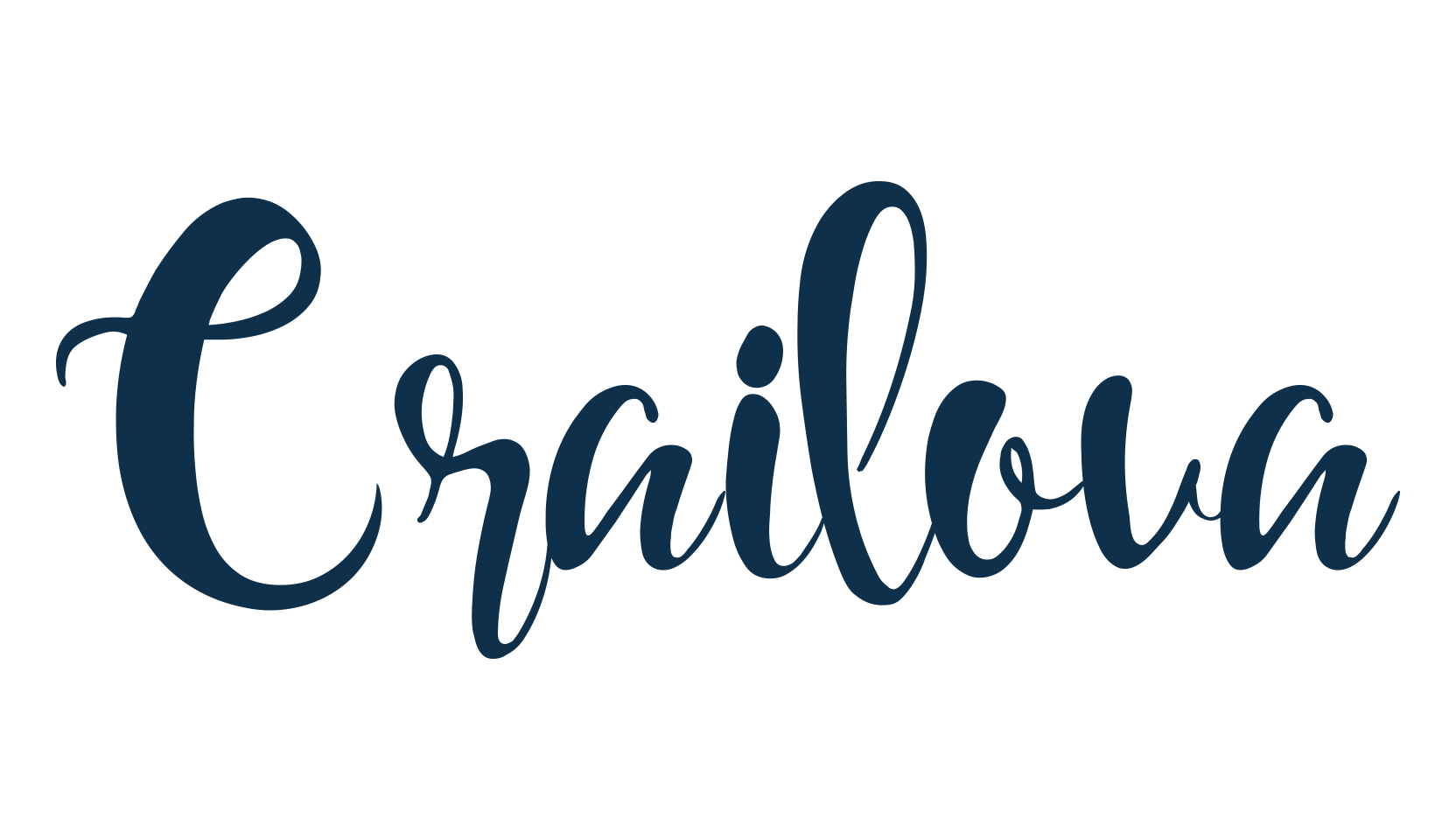 Crailova, calligraphy font preview