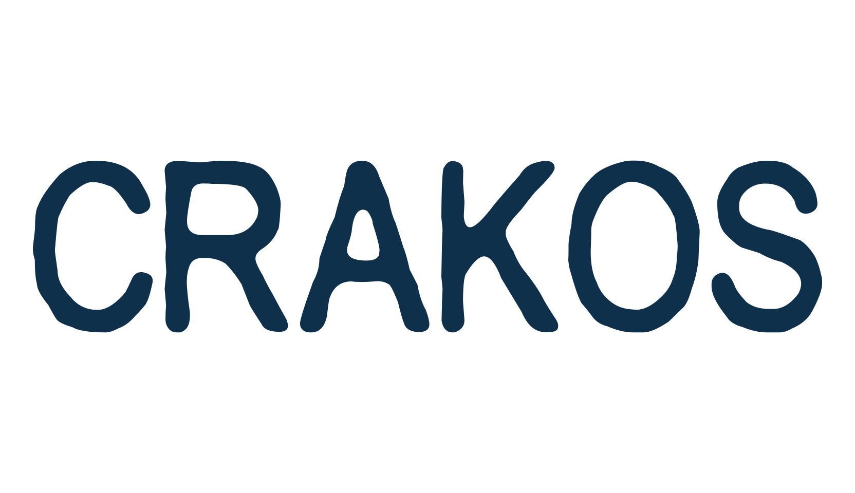 Crakos, fancy eroded decorative font preview