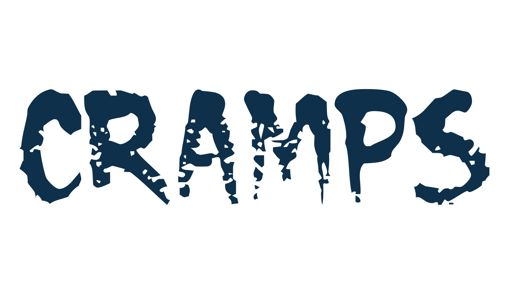 Cramps (cramps), trash font preview