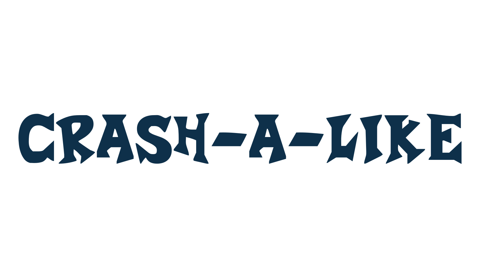 Crash-a-Like, cartoon font preview