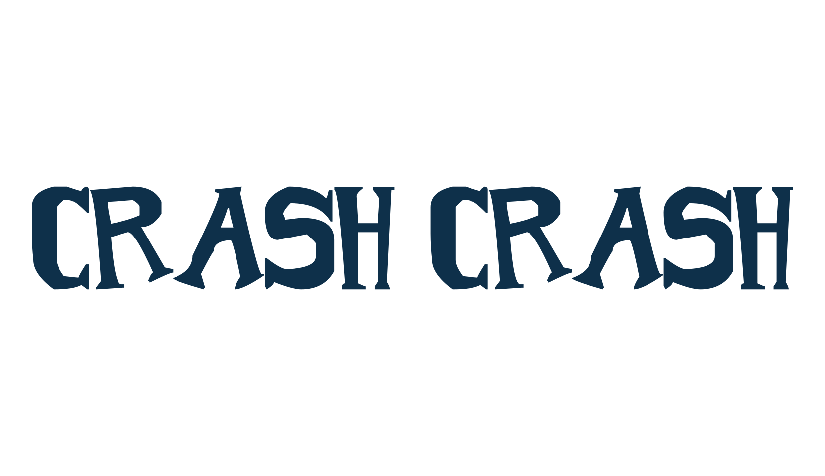 Crash Crash, fancy cartoon decorative font preview