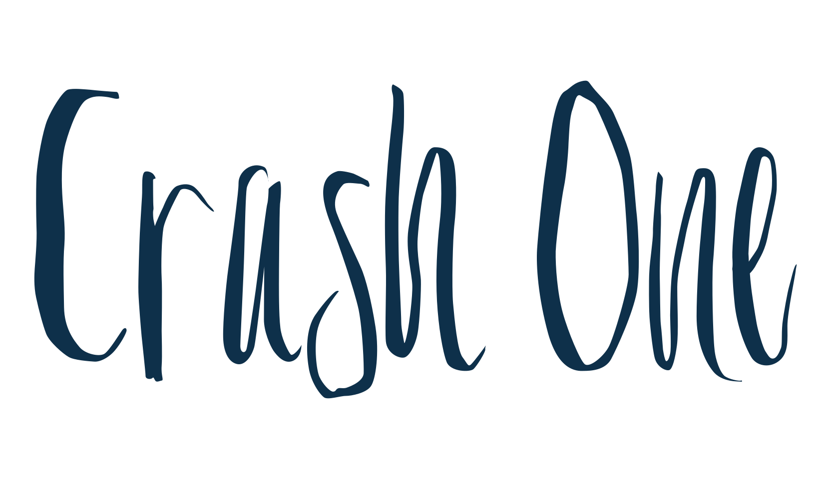 Crash One, brush font preview