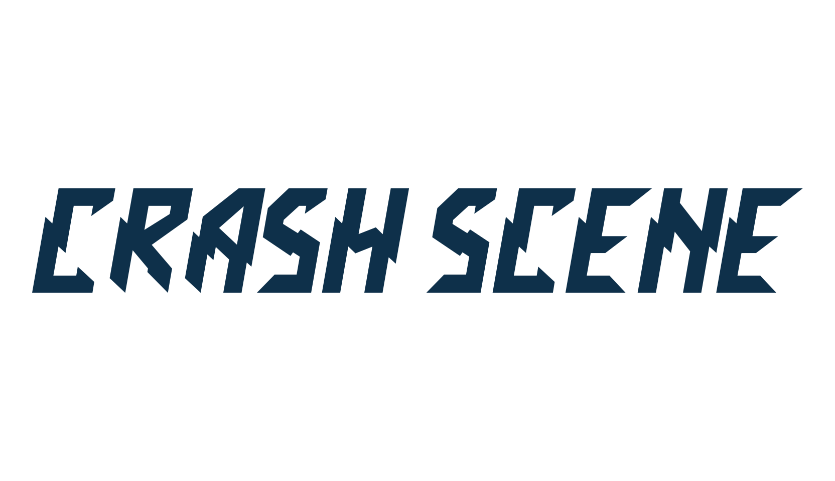 Crash Scene, techno sci-fi font preview