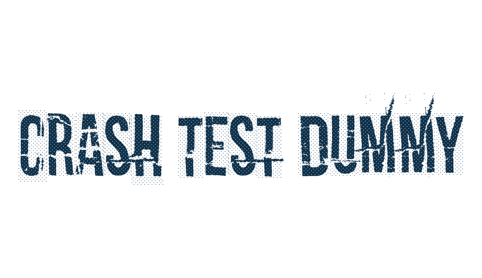 Crash test dummy, fancy destroy decorative font preview