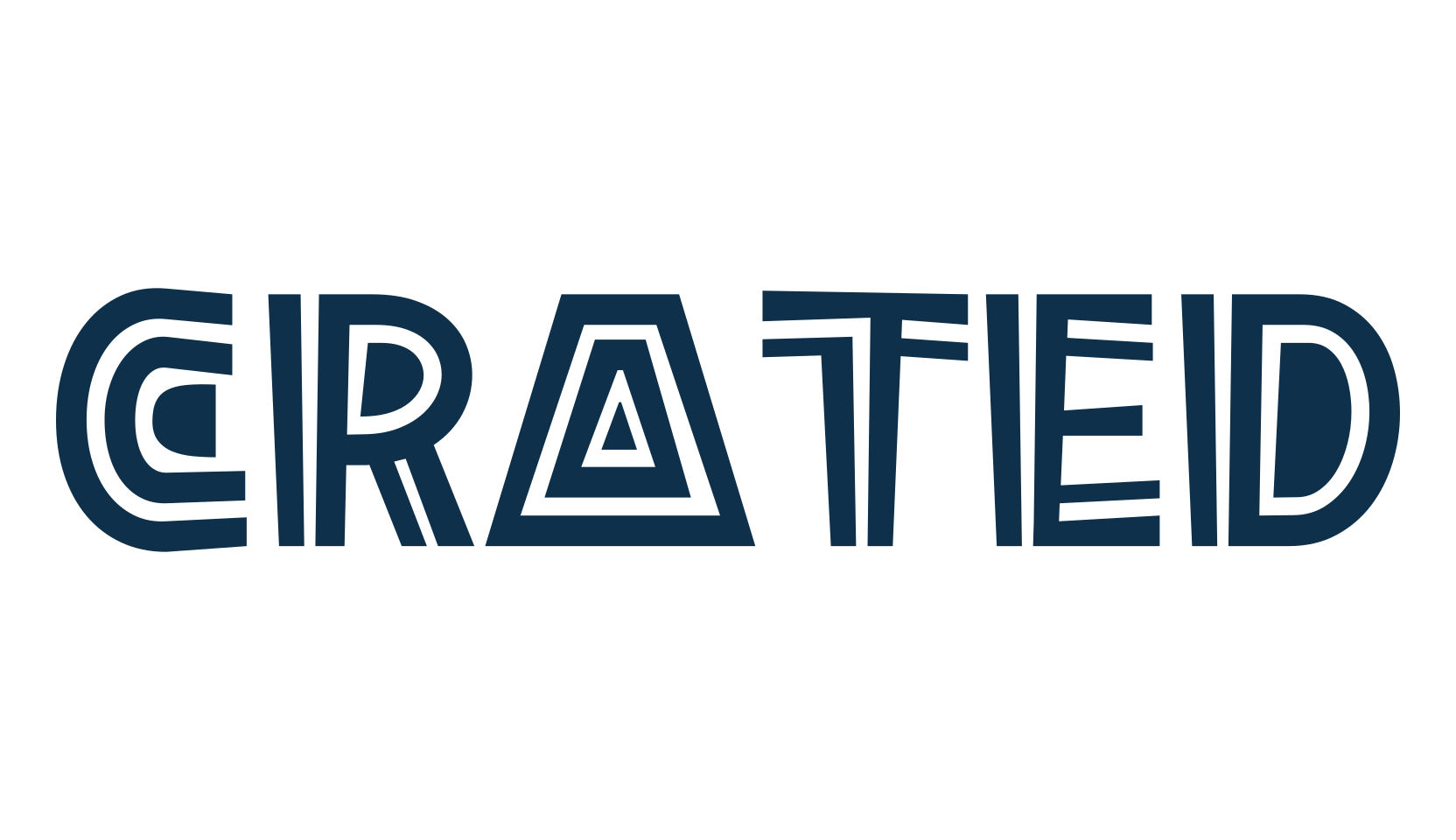 Crated, fancy various decorative font preview