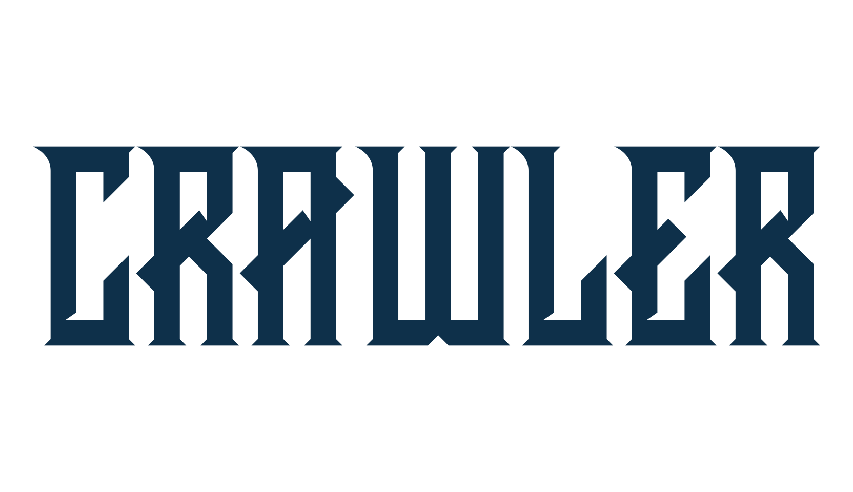Crawler, gothic modern font preview
