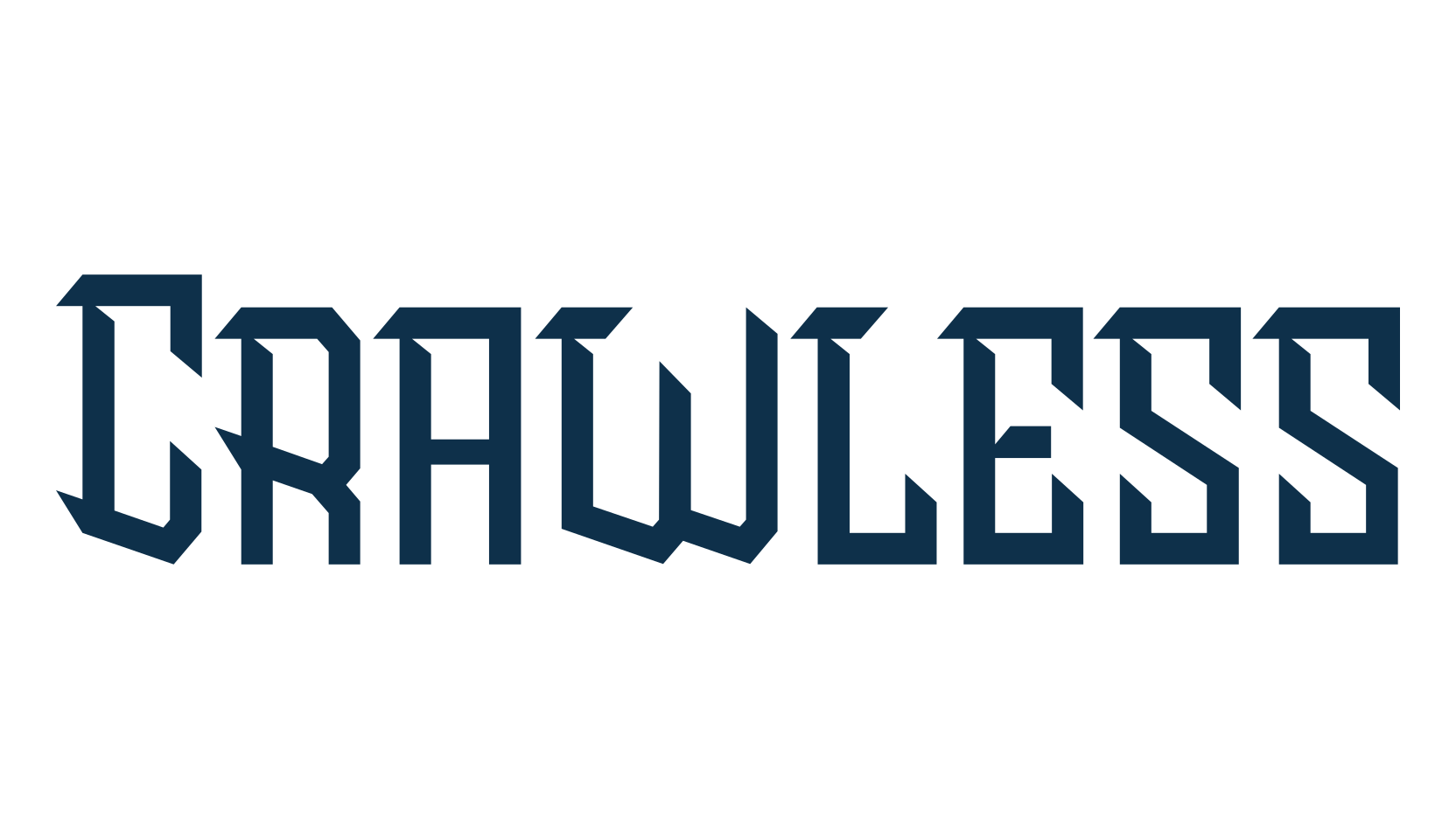 Crawless, gothic modern font preview