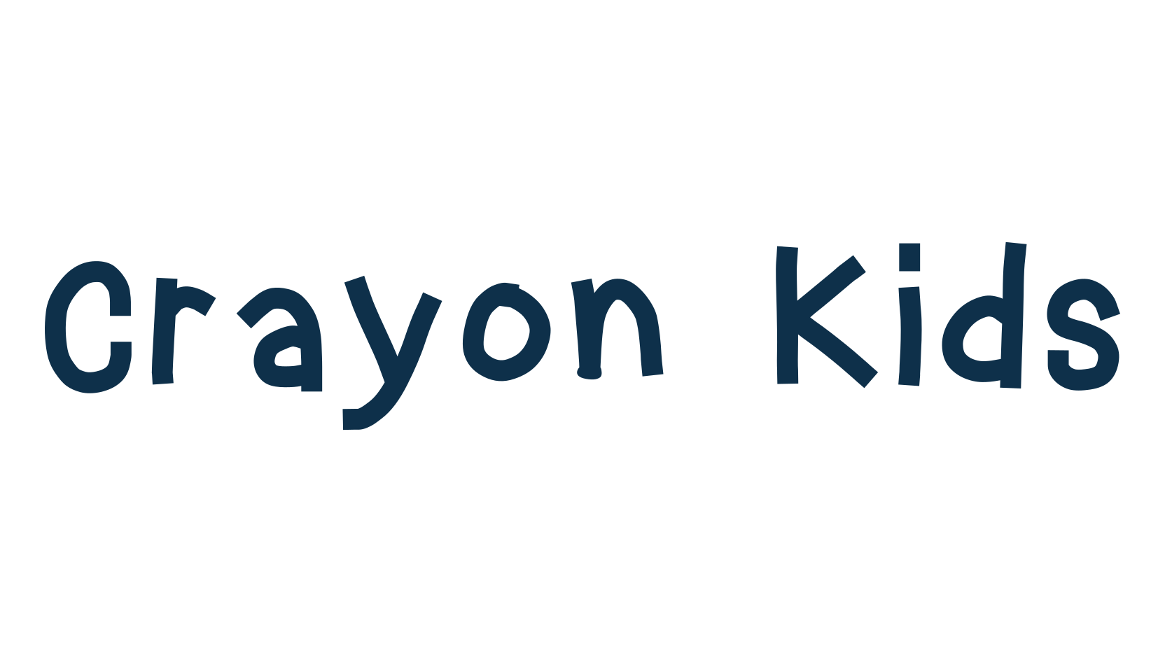 Crayon Kids, fancy cartoon decorative font preview