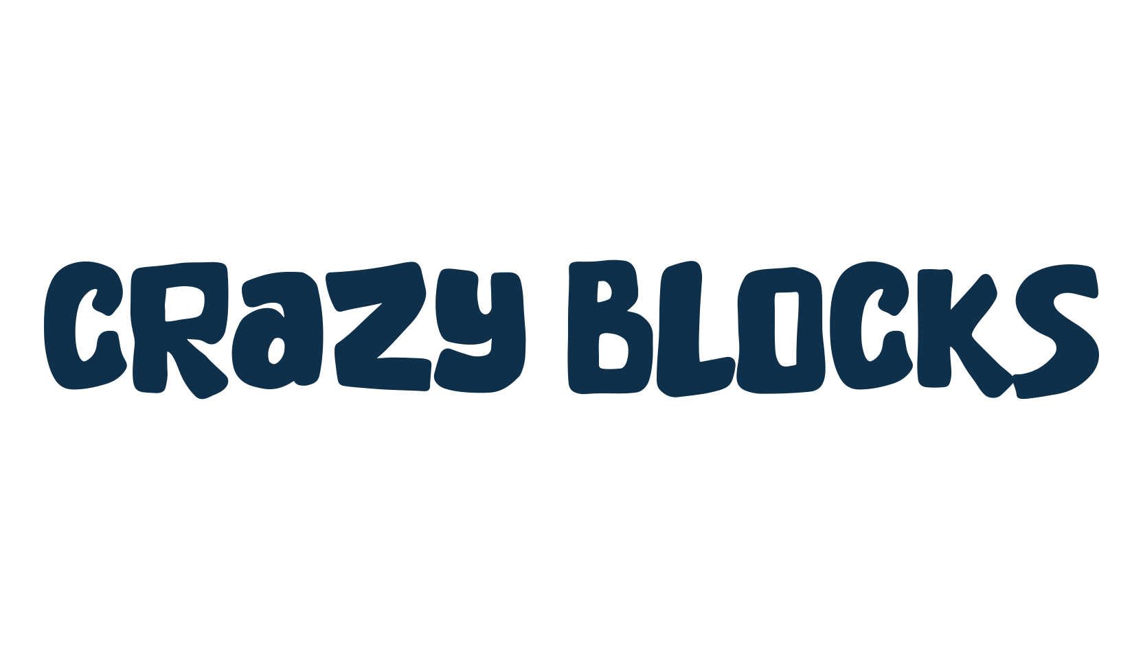 Crazy Blocks, fancy cartoon decorative font preview