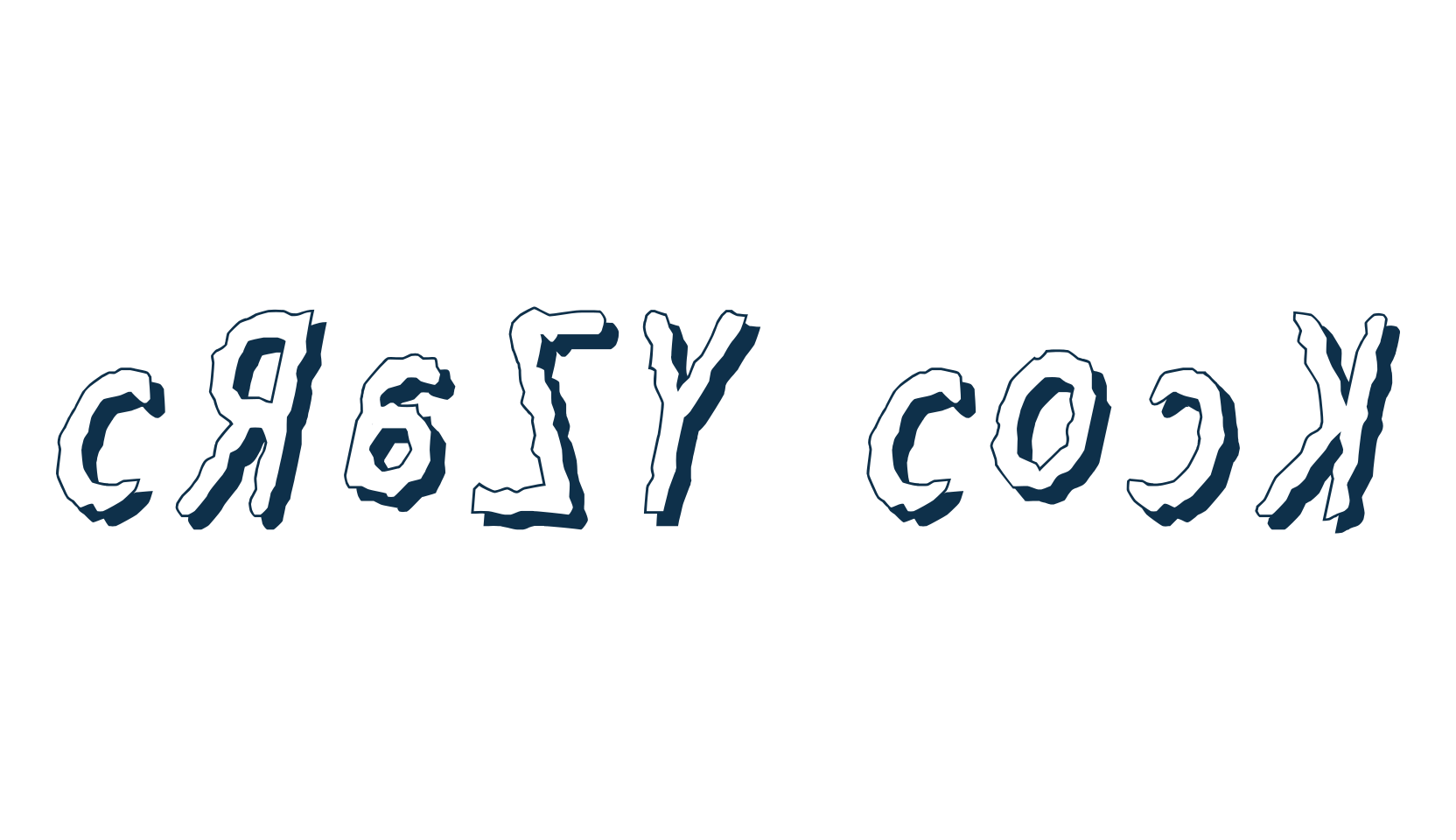 Crazy Cock, fancy distorted decorative font preview