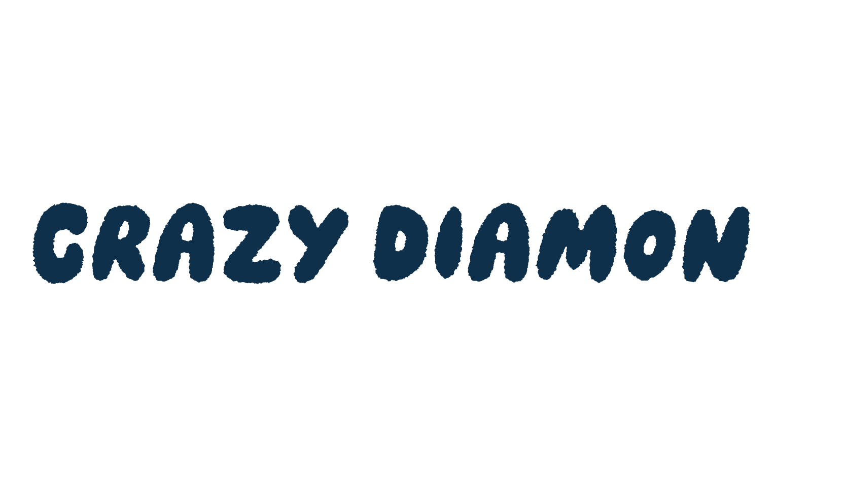 Crazy Diamond (crazy-diamond-2), fancy cartoon decorative font preview